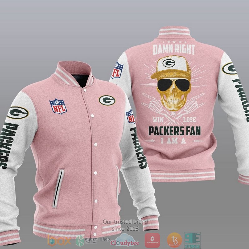 NFL Green Bay Packers I Am A Packers Fan Baseball Jacket 1 2 3