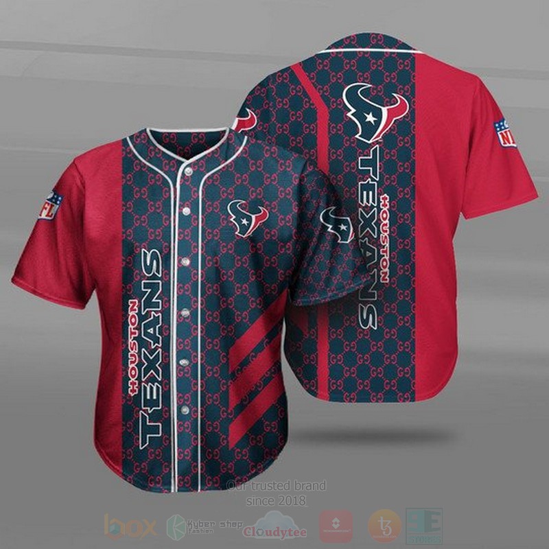 NFL Houston Texans Baseball Jersey Shirt
