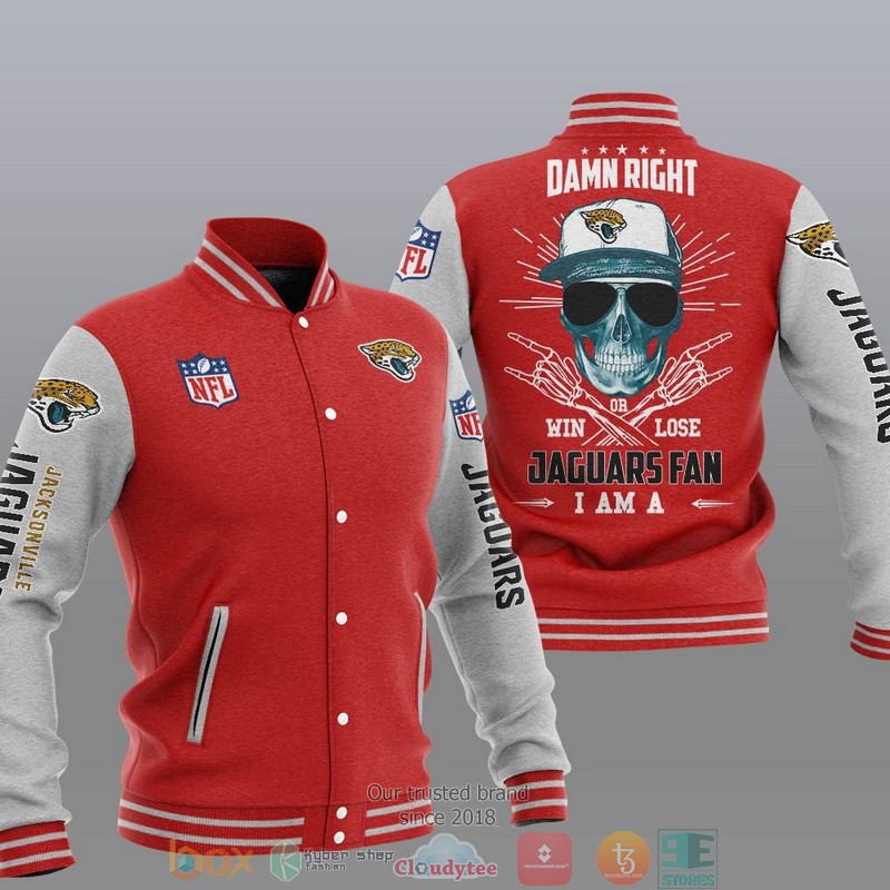NFL Jacksonville Jaguars I Am A Jaguars Fan Baseball Jacket 1 2 3 4