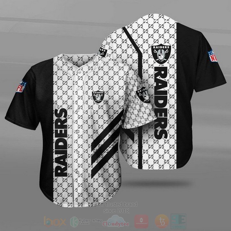 NFL Las Vegas Raiders Baseball Jersey Shirt