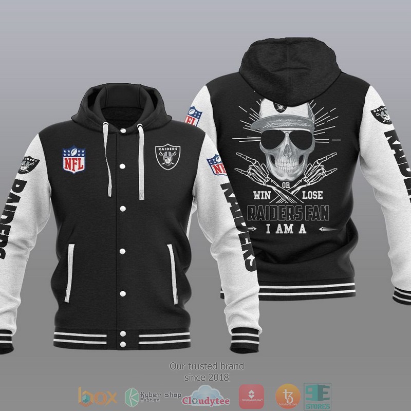 NFL Las Vegas Raiders I Am A Raiders Fan Baseball Hoodie Jacket