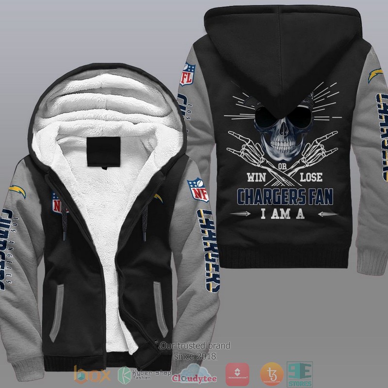 NFL Los Angeles Chargers I Am A Chargers Fan Fleece Hoodie 2 NFL Los Angeles Chargers I Am A Chargers Fan Fleece Hoodie 1