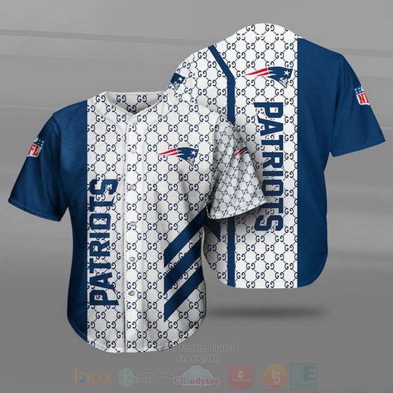 NFL New England Patriots Baseball Jersey Shirt