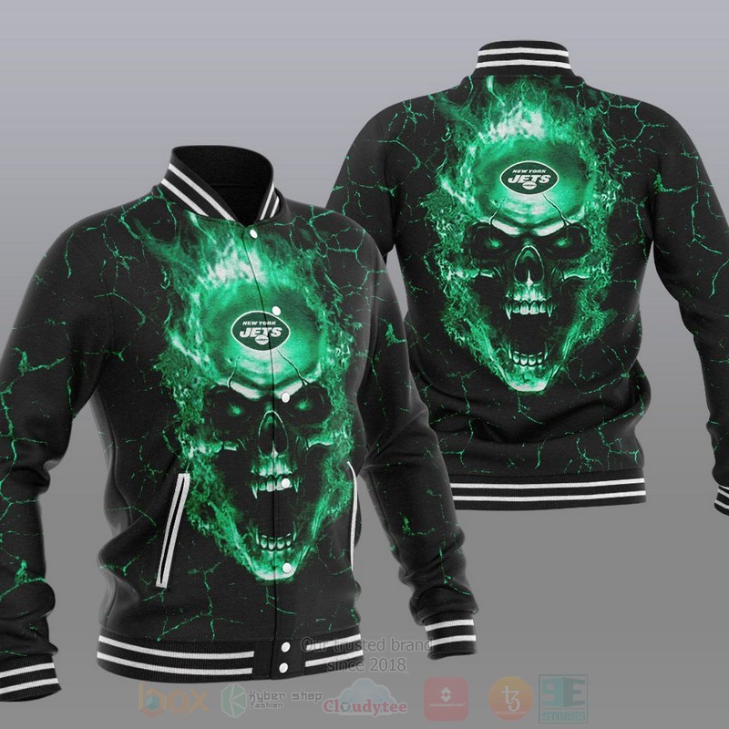 BEST NFL New York Jets Baseball Jacket, Baseball Jersey Shirt 2 NFL New York Jets Baseball Jersey Baseball Jacket 1
