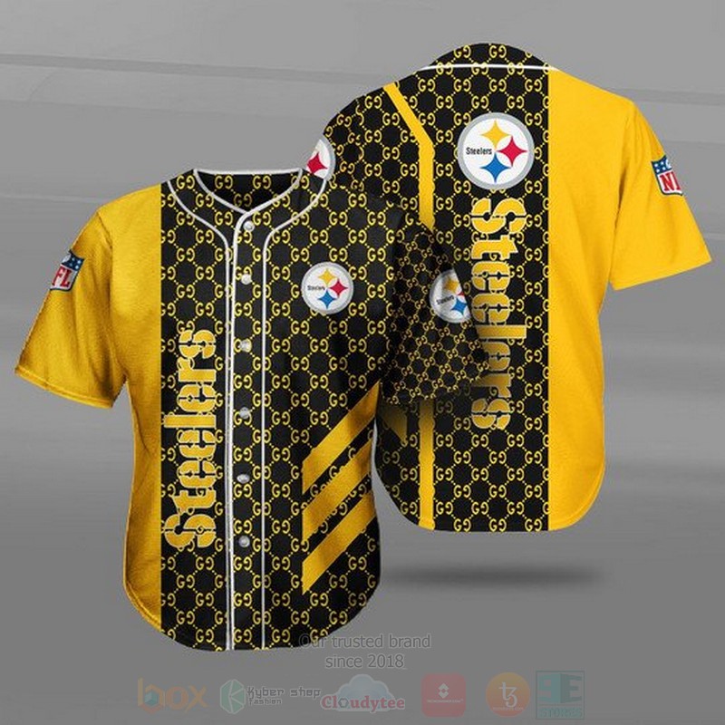 NFL Pittsburgh Steelers Baseball Jersey Shirt