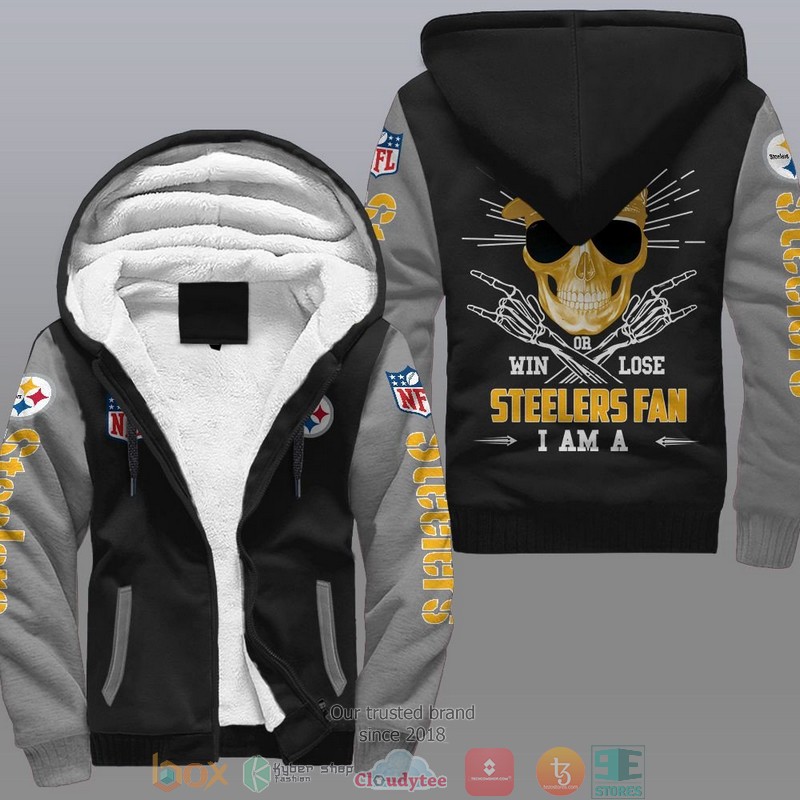 NFL Pittsburgh Steelers I Am A Steelers Fan Fleece Hoodie 2 NFL Pittsburgh Steelers I Am A Steelers Fan Fleece Hoodie 1