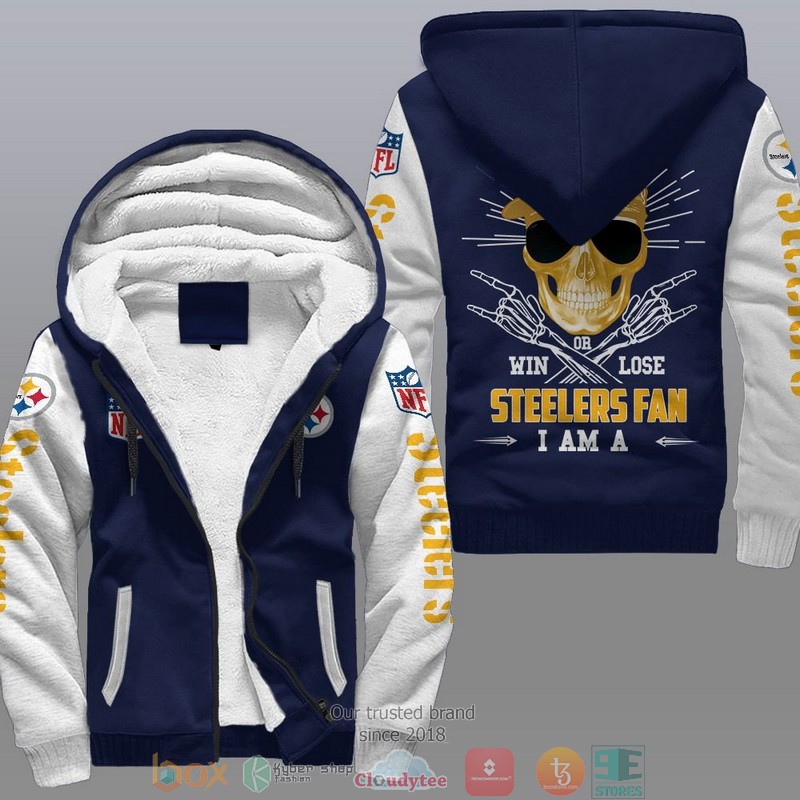NFL Pittsburgh Steelers I Am A Steelers Fan Fleece Hoodie 3 NFL Pittsburgh Steelers I Am A Steelers Fan Fleece Hoodie 1 2