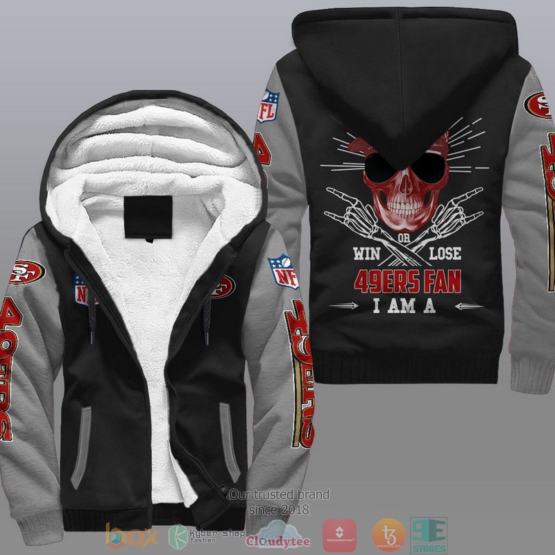 NFL San Francisco 49Ers I Am A 49Ers Fan Fleece Hoodie 2 NFL San Francisco 49Ers I Am A 49Ers Fan Fleece Hoodie 1
