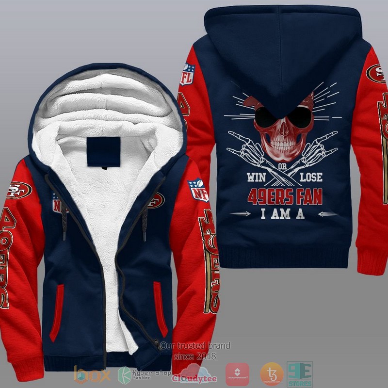 NFL San Francisco 49Ers I Am A 49Ers Fan Fleece Hoodie 4 NFL San Francisco 49Ers I Am A 49Ers Fan Fleece Hoodie 1 2 3
