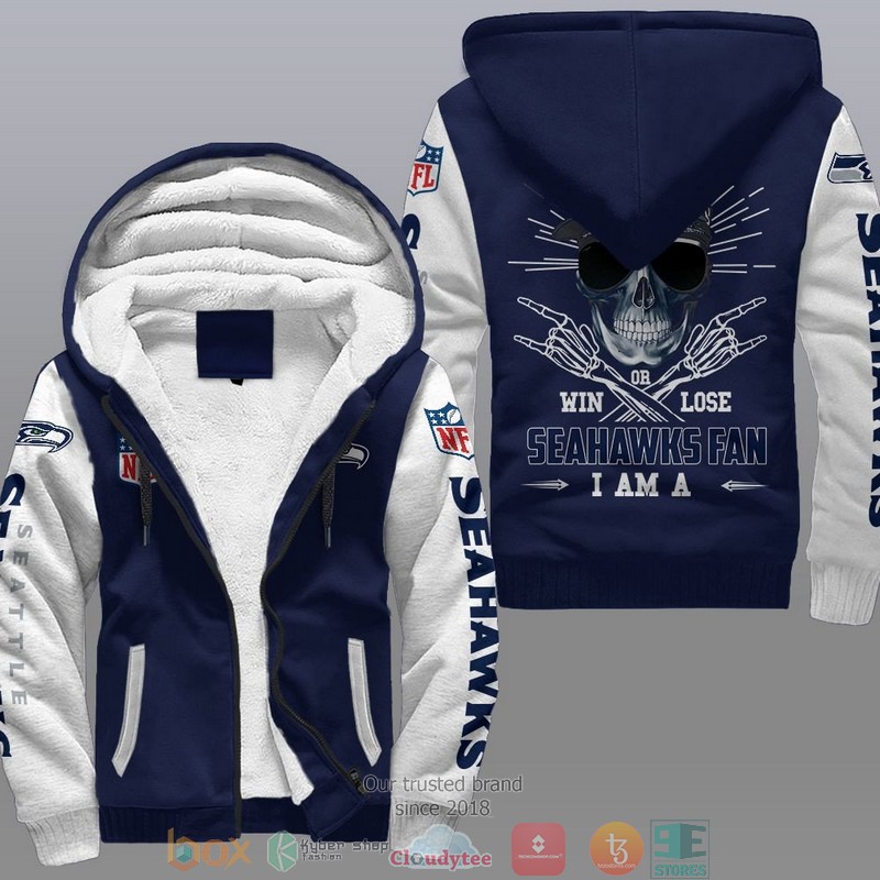 NFL Seattle Seahawks I Am A Seahawks Fan Fleece Hoodie 3 NFL Seattle Seahawks I Am A Seahawks Fan Fleece Hoodie 1 2