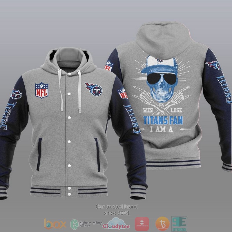 NFL Tennessee Titans I Am A Titans Fan Baseball Hoodie Jacket 1