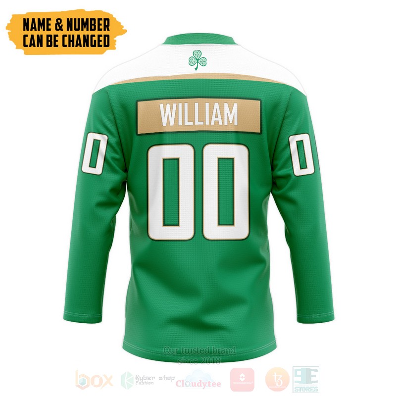 NHL Boston Bruins ST Patrick Day Personalized Hockey Jersey 1