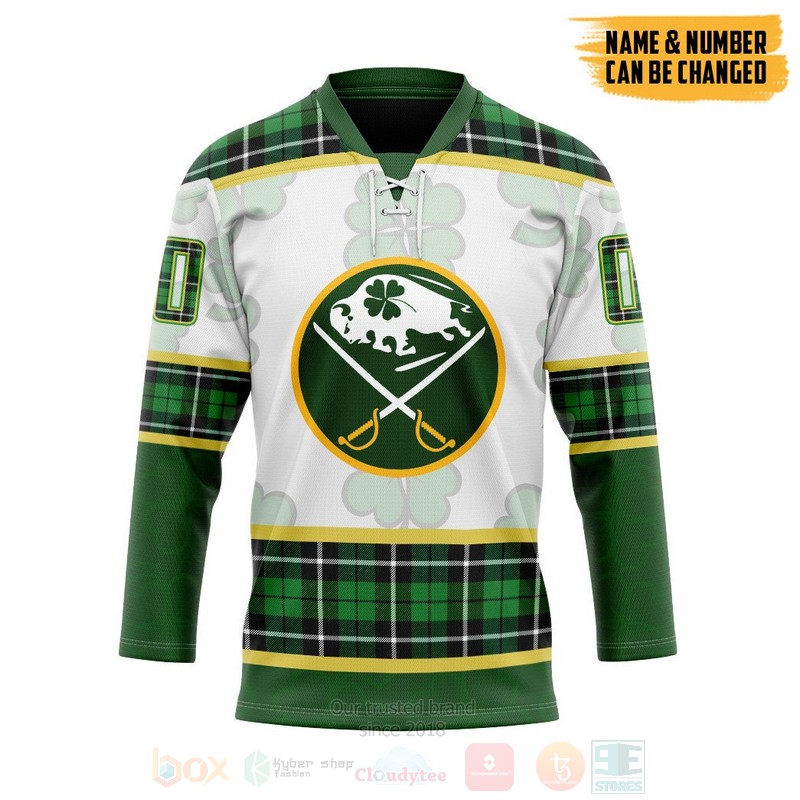 NHL Buffalo Sabres St Patrick Day Personalized Hockey Jersey