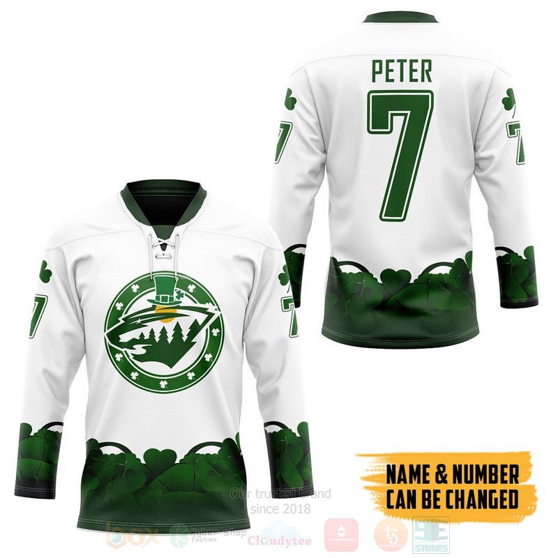 BEST NHL Minnesota Wild 2022 St Patrick Day Personalized Jersey Hockey 3 NHL Minnesota Wild 2022 St Patrick Day Personalized Hockey Jersey 1 2