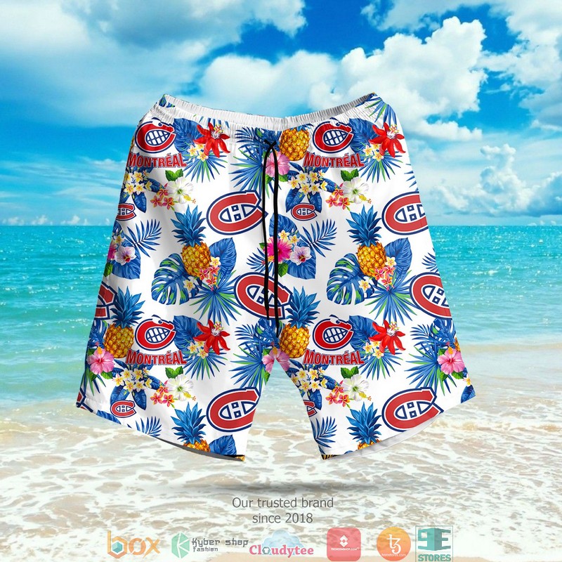 NHL Montreal Canadiens Aloha Hawaian Summer Outfit 3 NHL Montreal Canadiens Aloha Hawaian Summer Outfit 1 2