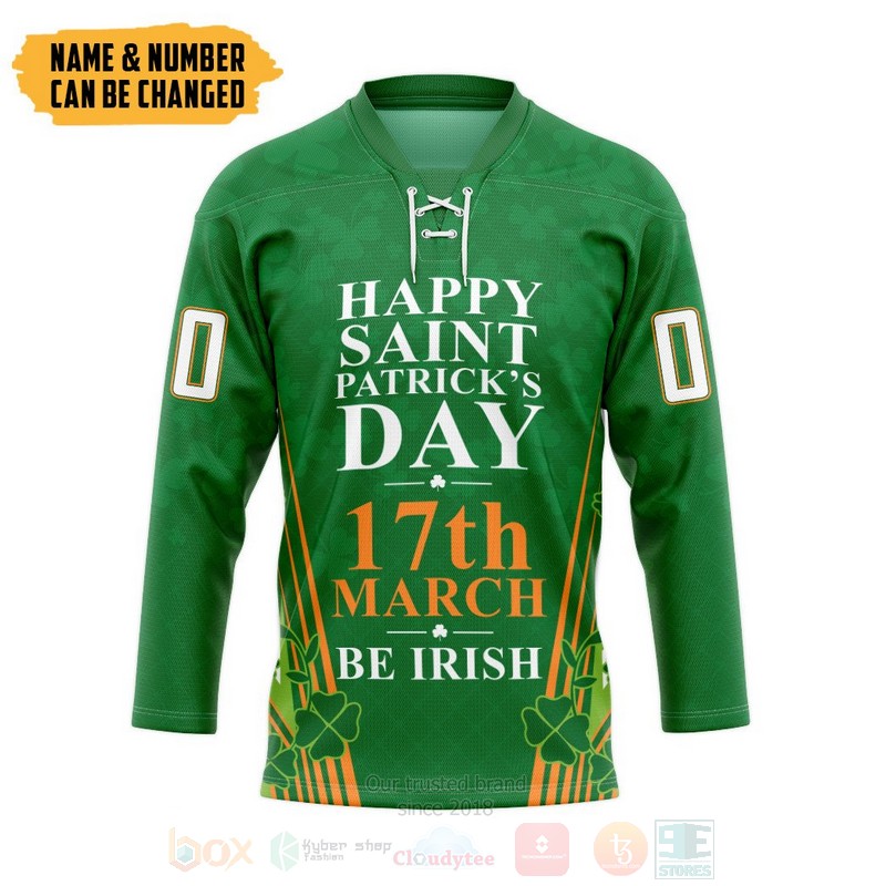 NHL Saint Patrick Day Personalized Hockey Jersey