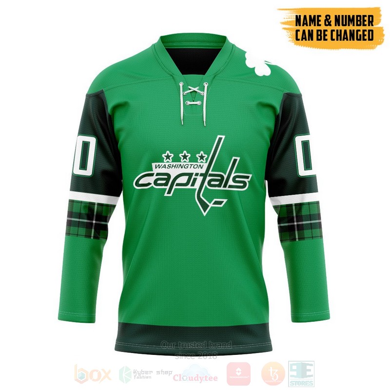 NHL Washington Capitals 2020 St Patricks Day Personalized Hockey Jersey