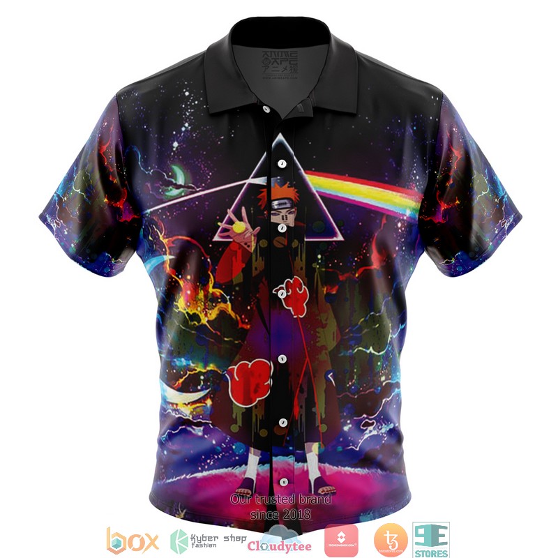 Naruto Akatsuki Astral Led Pain Button Up Hawaiian Shirt