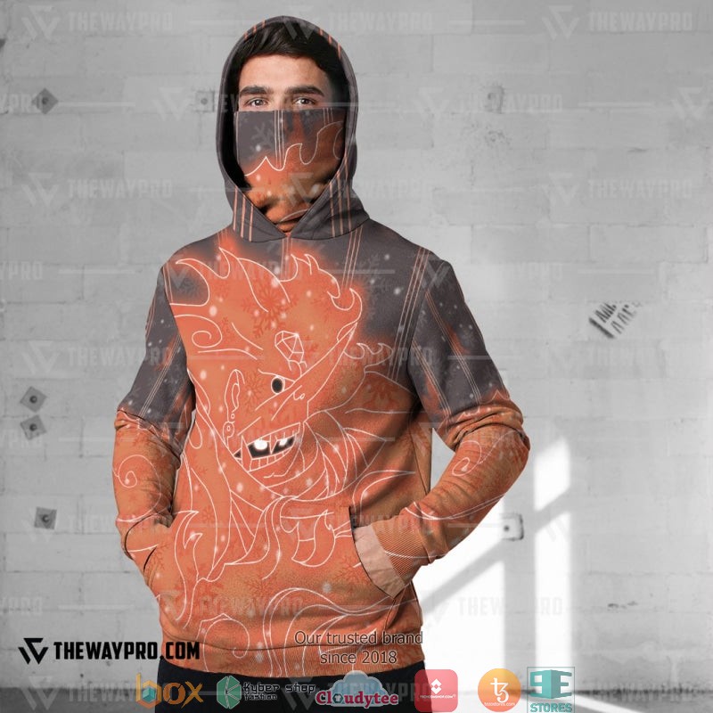 Naruto Itachi Susanoo Ugly Christmas Snood Hoodie
