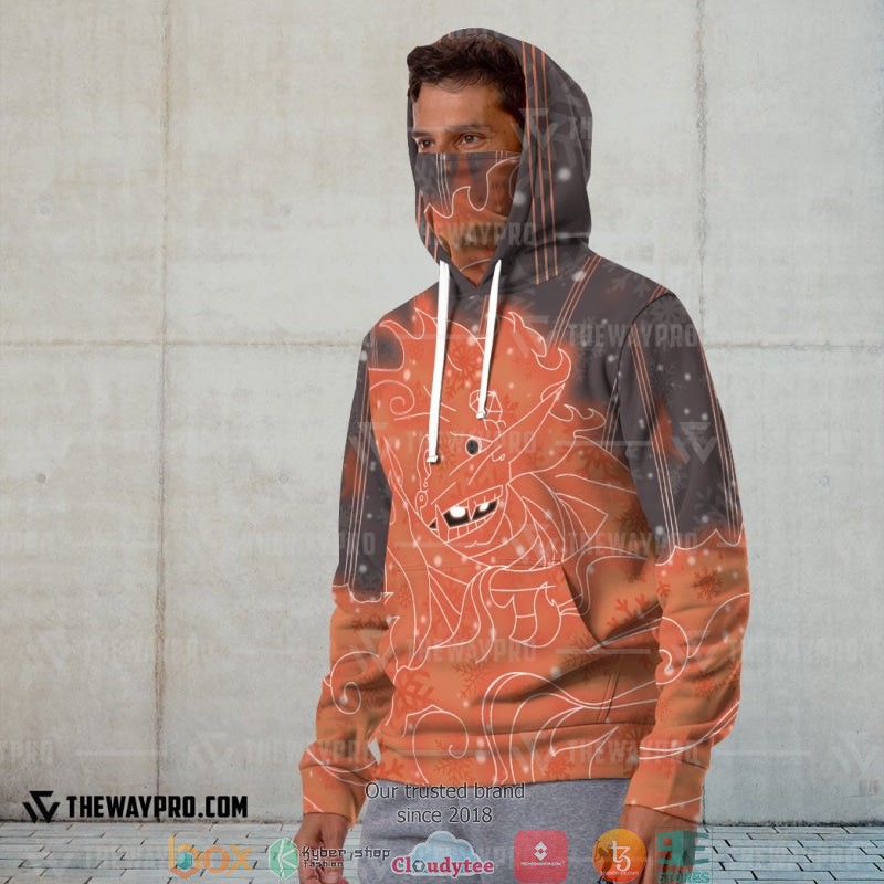 Naruto Itachi Susanoo Ugly Christmas Snood Hoodie 1