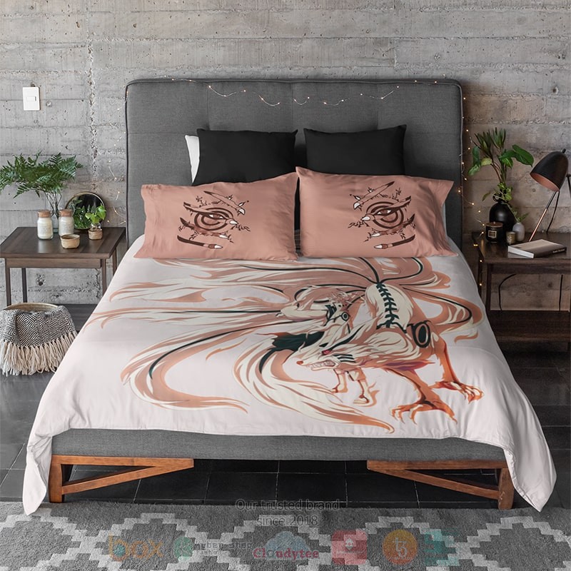 HOT Naruto Kurama Jinchuuriki Fusion Bedroom Bedding Set 2 Naruto Kurama Jinchuuriki Fusion Bedding Set 1