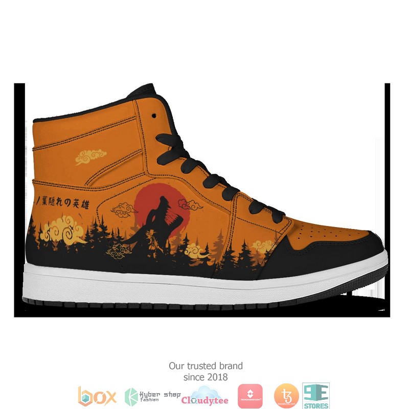 Naruto Kyubi Air Jordan High Top Sneaker 2 Naruto Kyubi Air Jordan High Top Sneaker 1