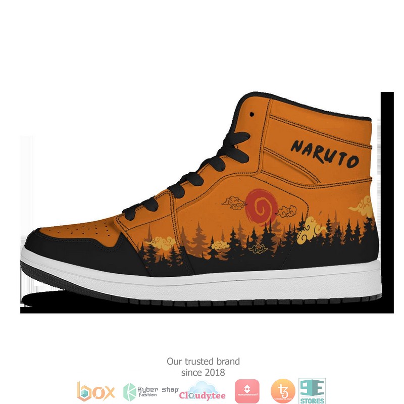 Naruto Kyubi Air Jordan High Top Sneaker 3 Naruto Kyubi Air Jordan High Top Sneaker 1 2