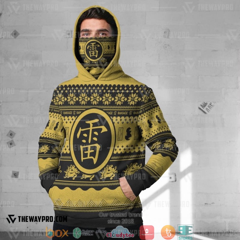 Naruto Raikage Ugly Pattern Snood Hoodie