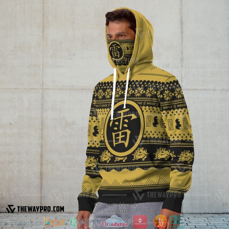 Naruto Raikage Ugly Pattern Snood Hoodie 1