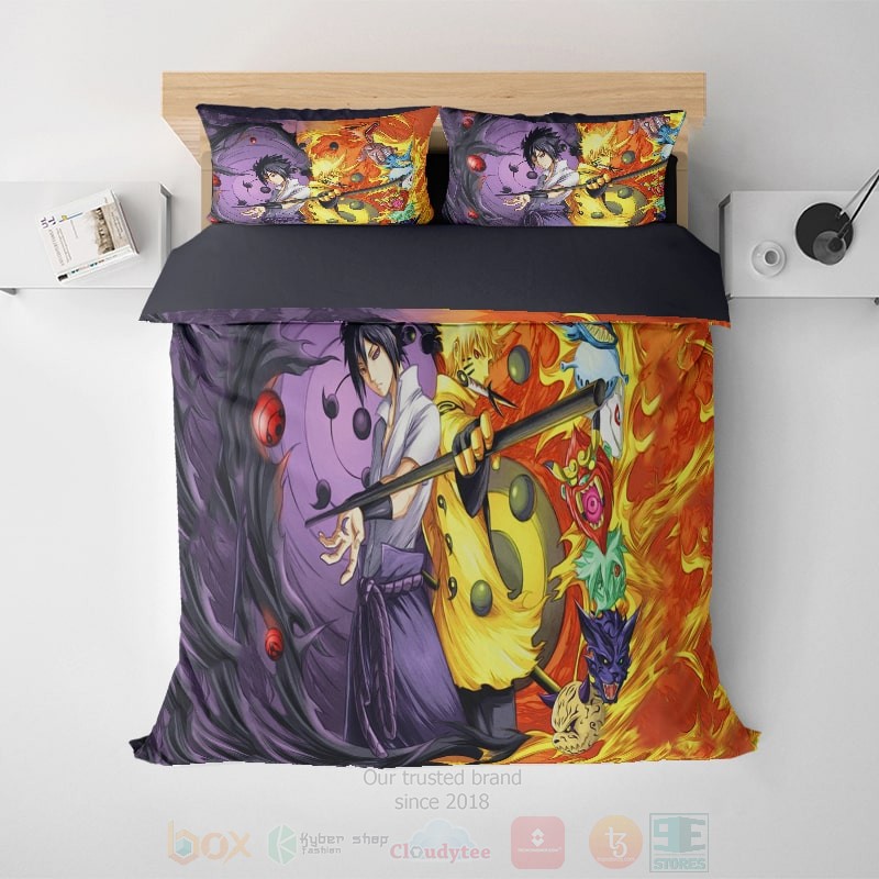 Naruto Sasuke Sage Of Six Path Fusion Naruto Shippuden Bedding Set