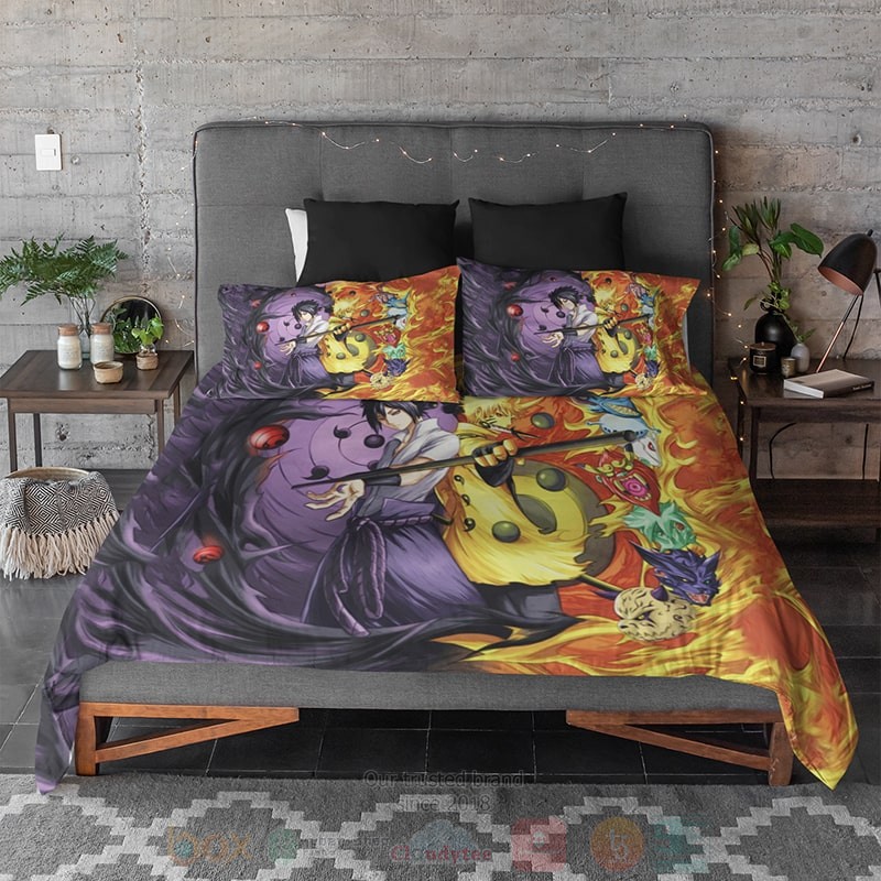 Naruto Sasuke Sage Of Six Path Fusion Naruto Shippuden Bedding Set 1