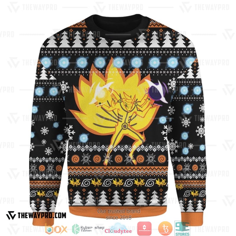Naruto Shippuden Asura Kurama Mode Christmas Sweatshirt 6 Naruto Shippuden Asura Kurama Mode Christmas Sweatshirt