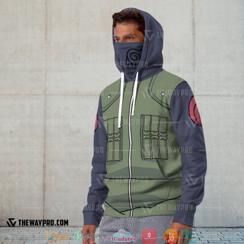 Naruto Shippuden Kakashi Hatake Snood Hoodie 1