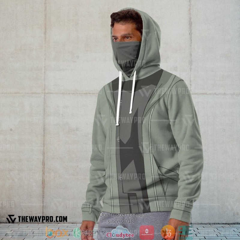 Naruto Shippuden Shino Aburame Snood Hoodie 1