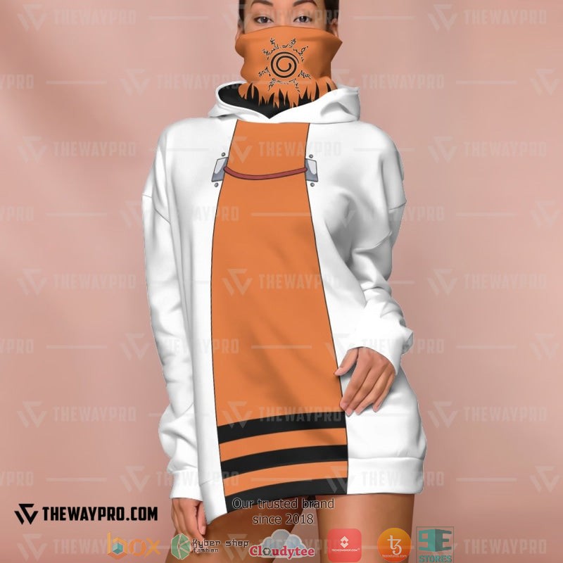 Naruto Shippuden The Seventh Hokage Uzumaki Naruto Snood Hoodie 3 Naruto Shippuden The Seventh Hokage Uzumaki Naruto Snood Hoodie 1 2
