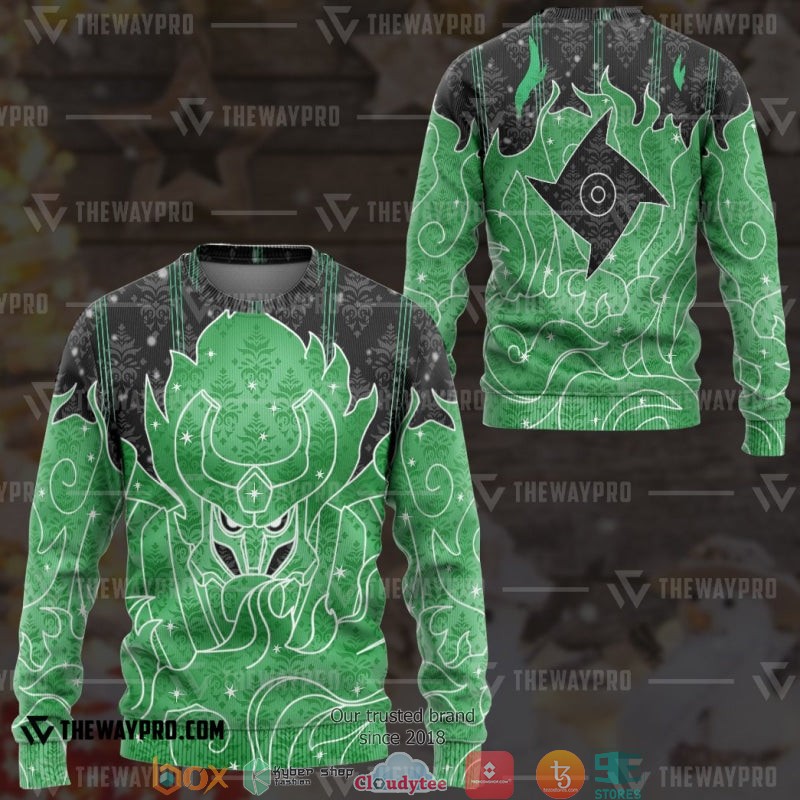 Naruto Shisui Susanoo Ugly Christmas Blue Sweatshirt 2 Naruto Shisui Susanoo Ugly Christmas Blue Sweatshirt 1