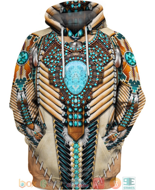 Native American Necklace 3D Hoodie
