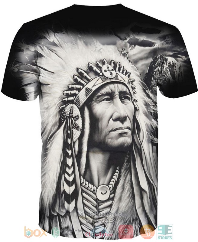 Native American black white 3D Shirt Hoodie 1 2 3 4 5 6 7