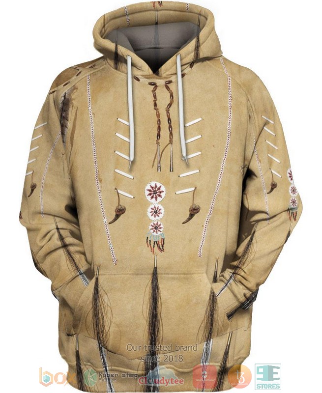 HOT Native Brown All Over Printed 3D Hoodie 1 Native Brown 3D Hoodie