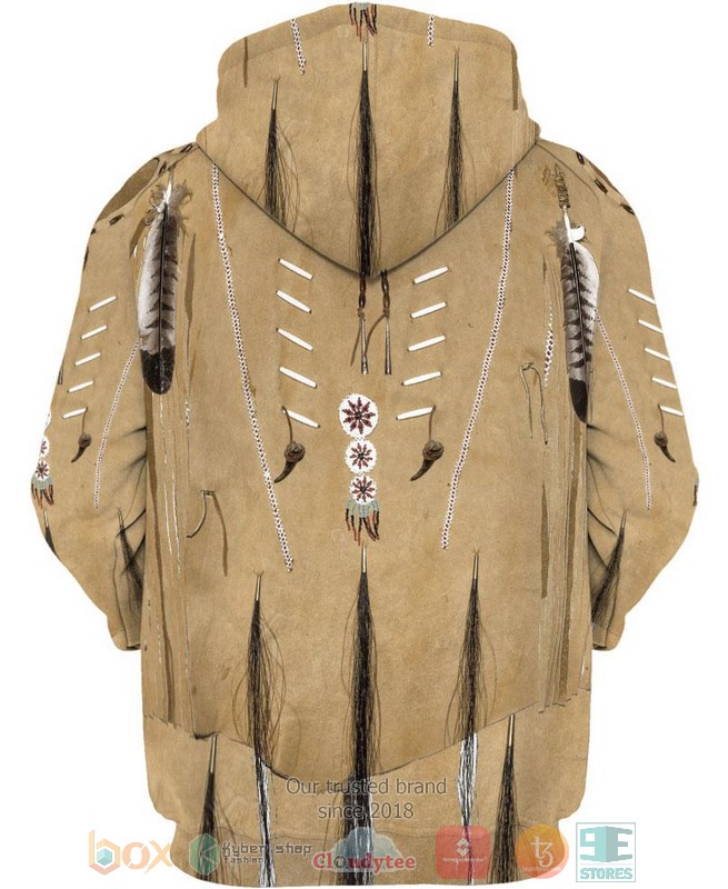 HOT Native Brown All Over Printed 3D Hoodie 2 Native Brown 3D Hoodie 1