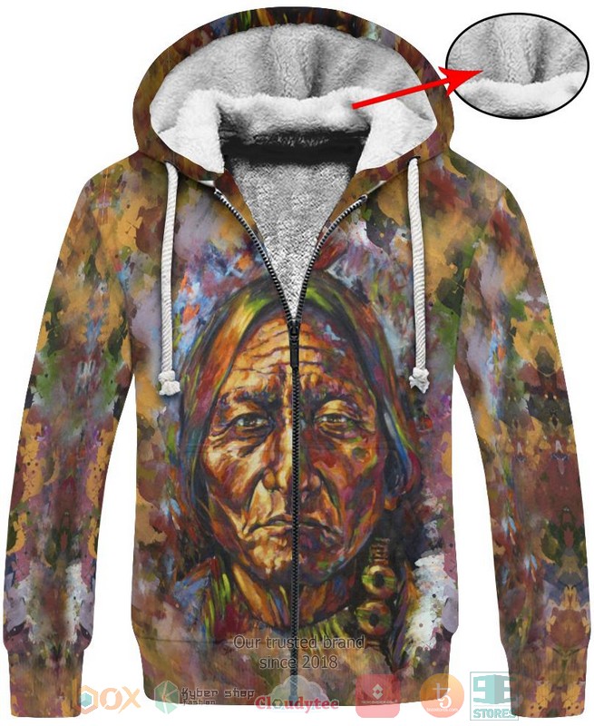 Native Old American brown 3D Shirt Hoodie 1 2 3 4 5 6