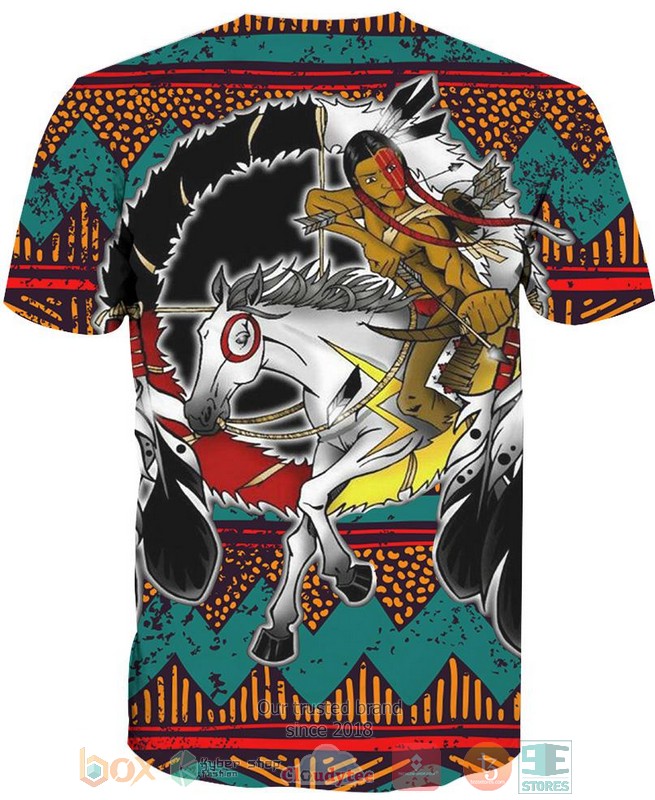 HOT Native Warrior Horse All Over Printed 3D Shirt, Hoodie 8 Native Warrior Horse 3D Shirt Hoodie 1 2 3 4 5 6 7