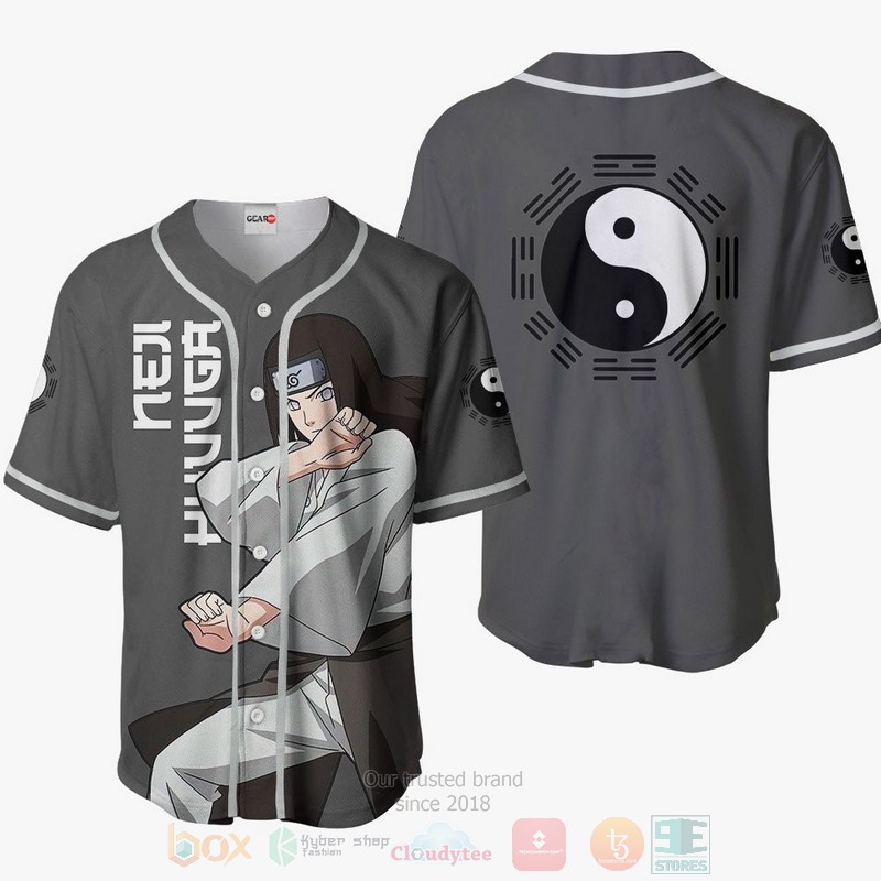 Neji Hyuuga Naruto Anime Baseball Jersey