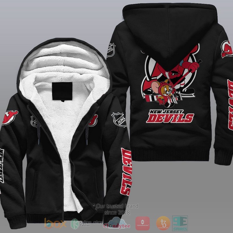 New Jersey Devils NHL Tom And Jerry Fleece Hoodie