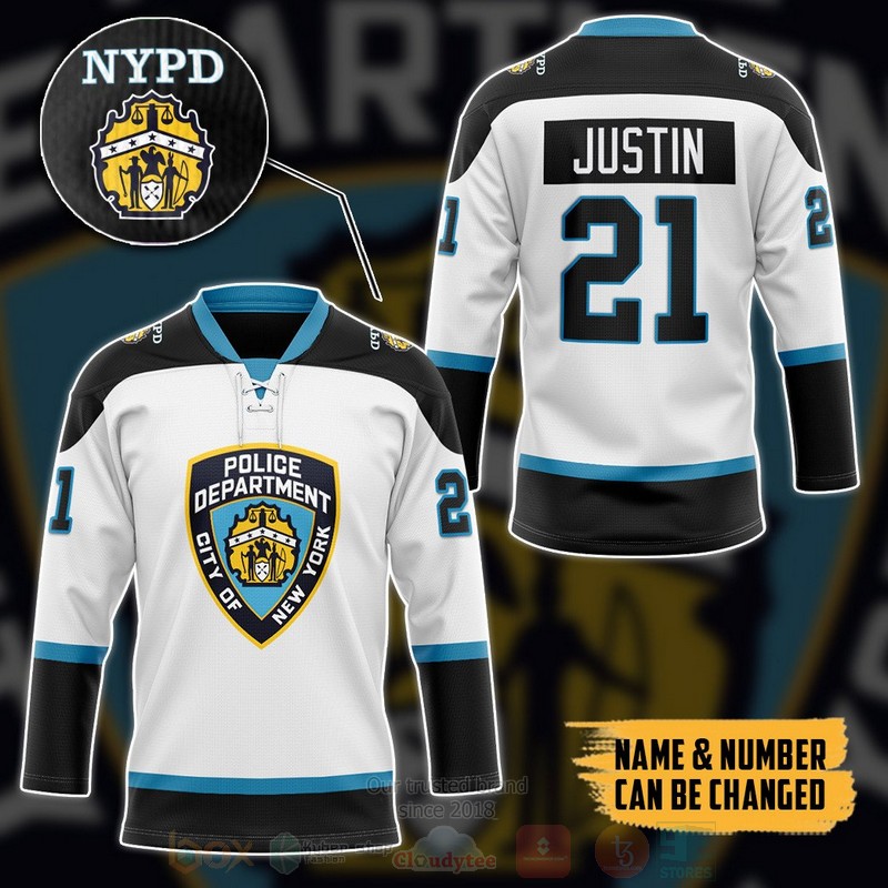 BEST New York City Police Department Personalized Jersey Hockey 3 New York City Police Department Personalized Hockey Jersey 1 2