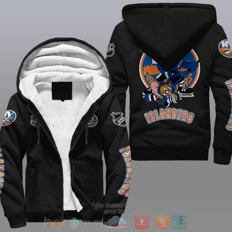 New York Islanders NHL Tom And Jerry Fleece Hoodie