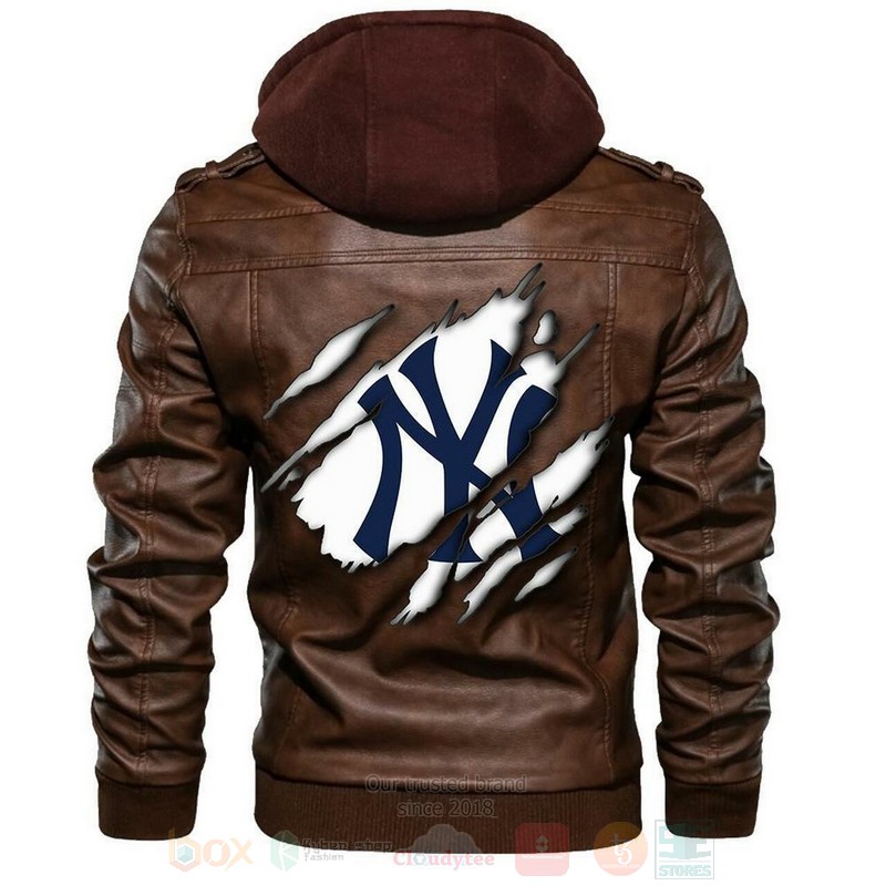 New York Yankees MLB Baseball Sons of Anarchy Browns Leather Jacket