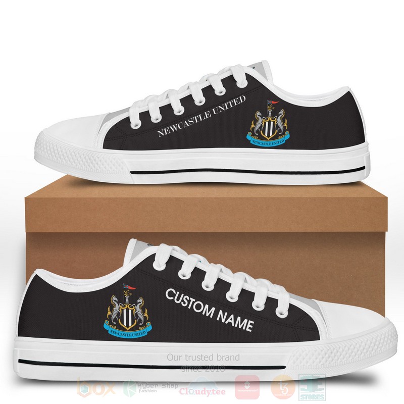 Newcastle Custom Name Low Top Canvas Shoes