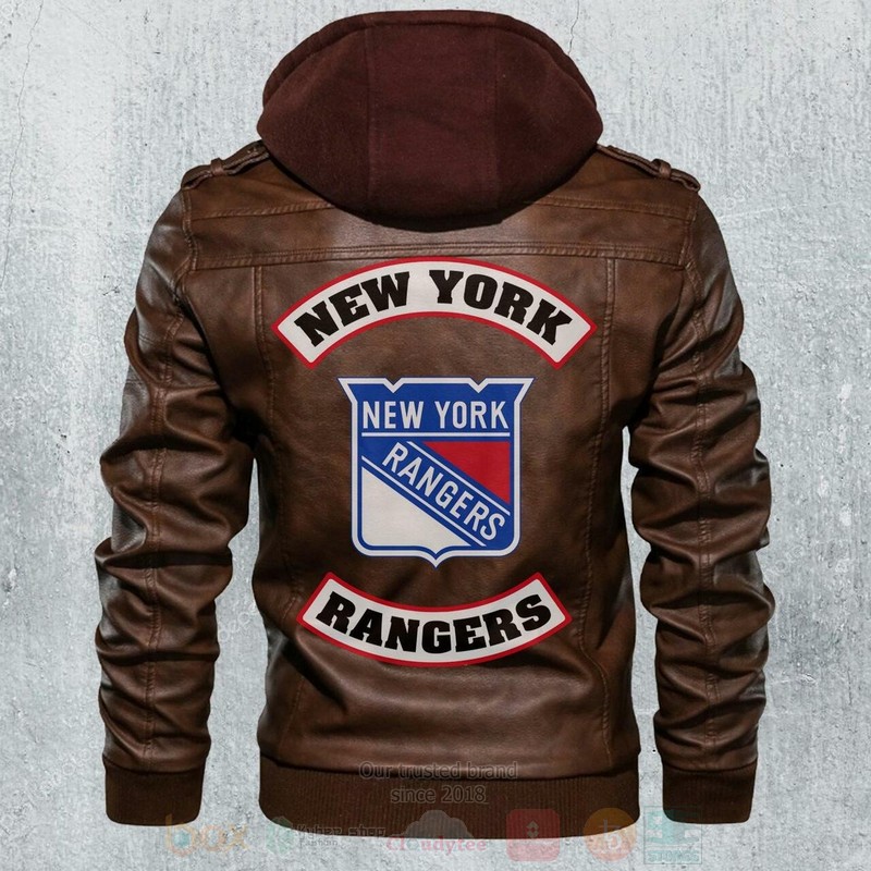 Newyork Rangers NHL Hockeys Leather Jacket