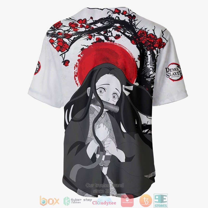 Nezuko Demon Slayer Baseball Jersey Shirt 3 Nezuko Demon Slayer Baseball Jersey Shirt 1 2